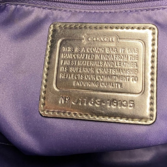 COACH SIGNATURE POPPY BAG - Picture 8 of 10